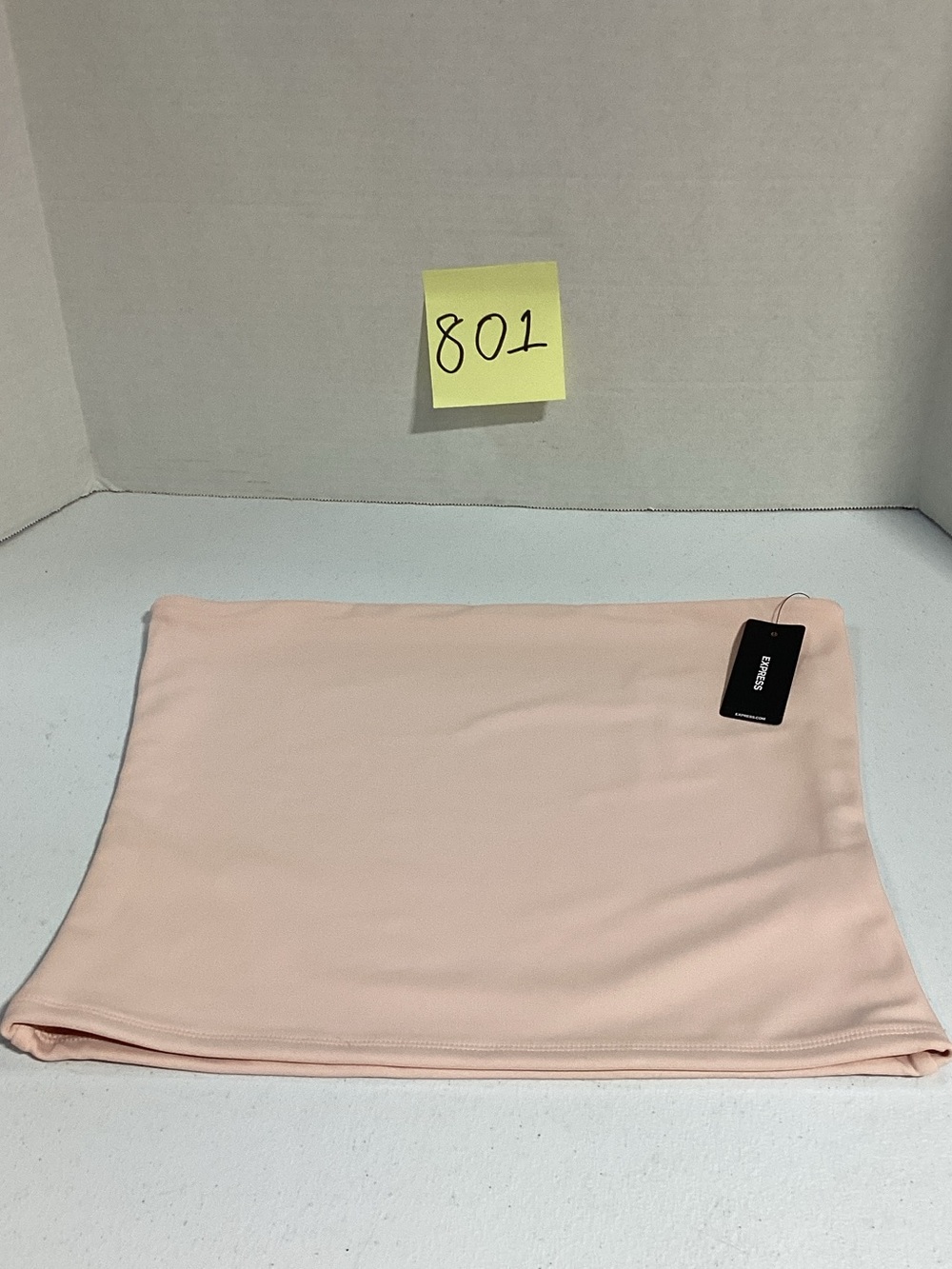 Express Light Blush Pink strapless top